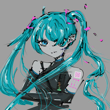 【落描き】ﾐｸ🎧戦闘型ﾓﾃﾞﾙ