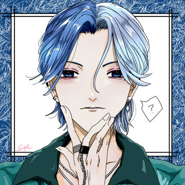 ハーフアップ男子