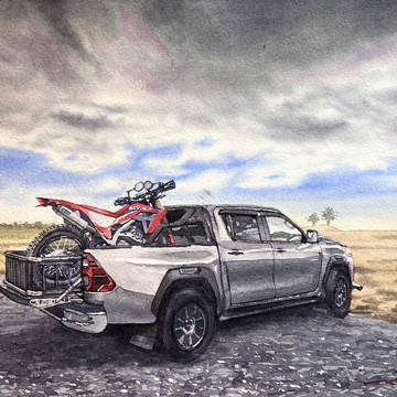 ハイラックスとCRF250L