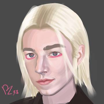 速涂练习，画了Hunter Schafer，