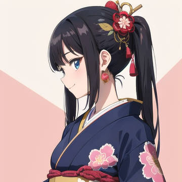 black hair