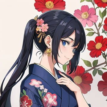 black hair