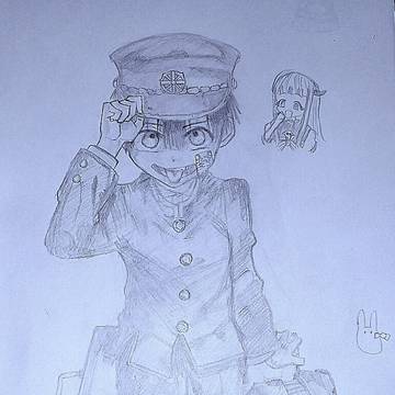 地縛少年花子くん1巻模写‼️
