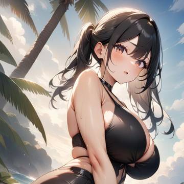ビキニを着ているお姉さん