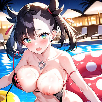 マリィとナイトプール