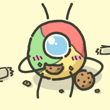 クッキー全部食べるくろーむくん