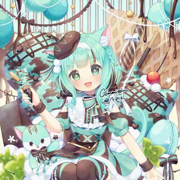 チョコミントパフェ✨
