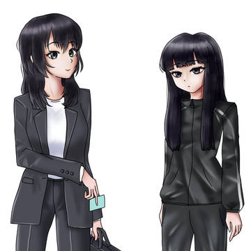 お姉さんと少女