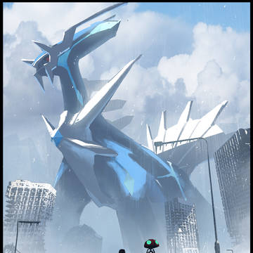 ポケモンと雪の廃墟3