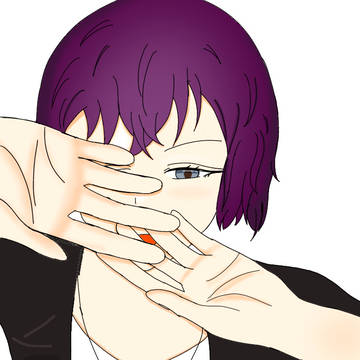 眩しがってる絵〜