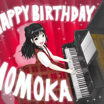 有安杏果誕生日お祝いイラスト2025