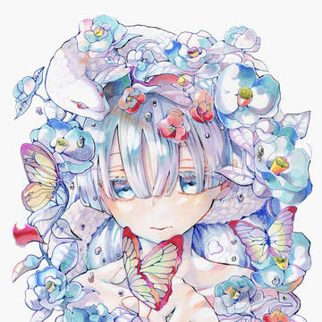 蒼い椿