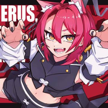 【個人依頼】プレイマット用イラスト　ケルベロスちゃん