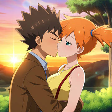 Misty kiss Brock Pokemon