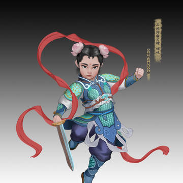 西游记角色画集 哪吒