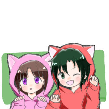 猫耳パーカーでガロティファ