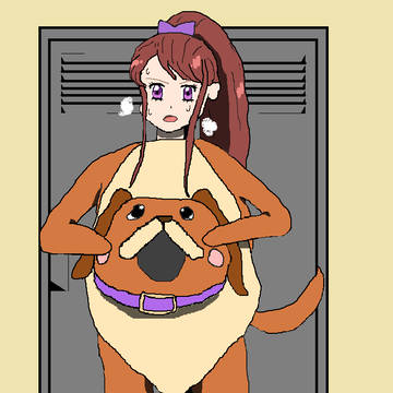 着ぐるみ蘭の着替えシーン