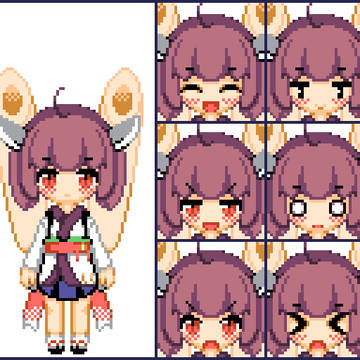 東北きりたんドット絵(2017年ver)