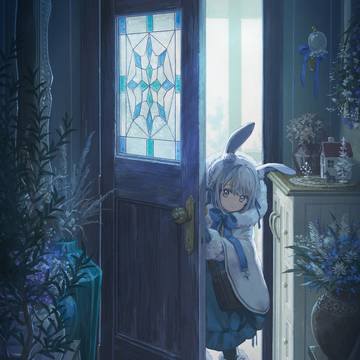 雪うさぎ(二枚目背景のみ)
