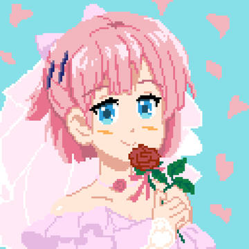 ちよもも誕生日ドット絵2025
