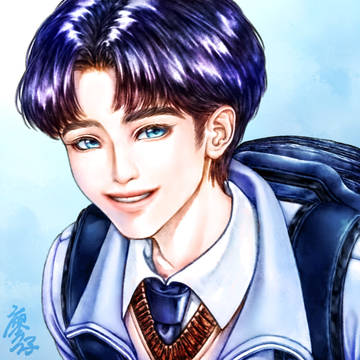 藍天與笑顏(Blue sky and smile)