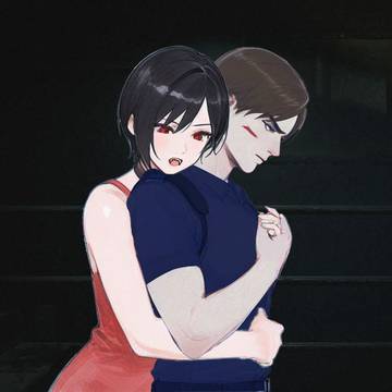 RE2 Vampire AU - Leon x Ada