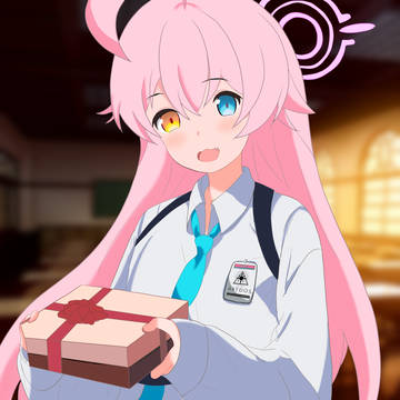 せんせ～おじさんからのチョコだよ～