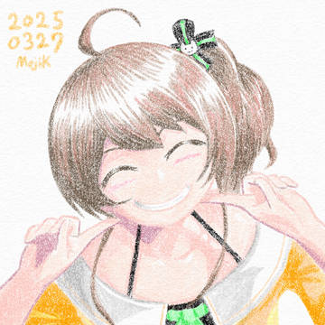 ふと思いつきで描いた夏色まつりさん