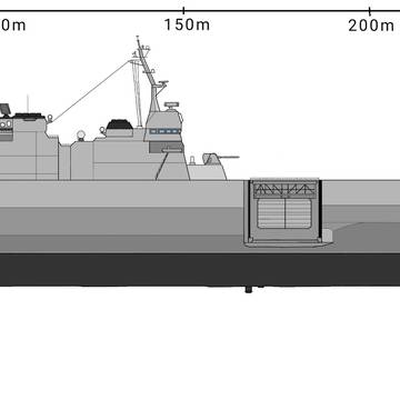 架空海上自衛隊艦艇　(練習イラスト3)