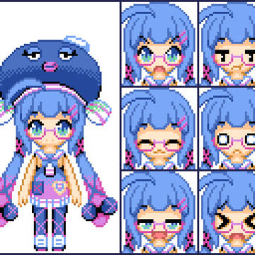 音街ウナ ドット絵(2017年ver)