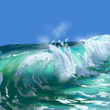 海と波
