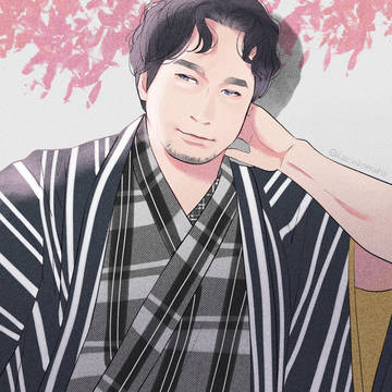 和装の安元さん