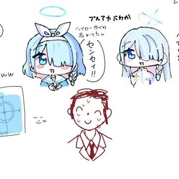 アロナと会長(先生付き)