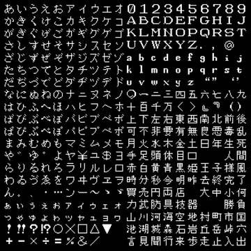 ドット絵フォント