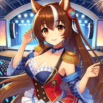 ウマ娘風キーストン擬人化を描いてもらってみた