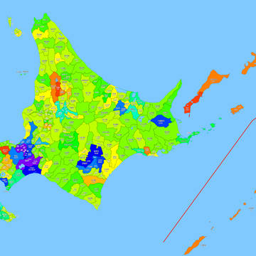各市町村別最盛期人口(北海道編)