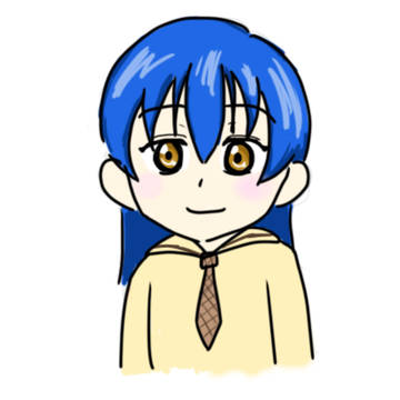園田海未ちゃんを描いたつもり。