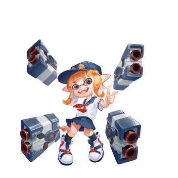 自分のデザインしたスプラトゥーンのキャラ