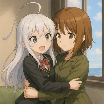 西住美穗与奈亚子の狂欢