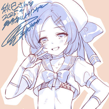 【pixivリクエスト】レースクイーン衣装のOCくん。