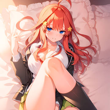 Itsuki on the bed #3