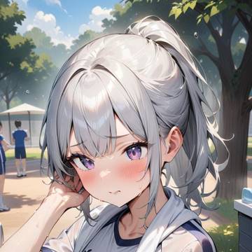 体育終わりの女の子