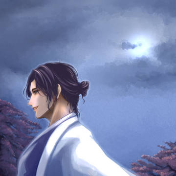 朧月と桜