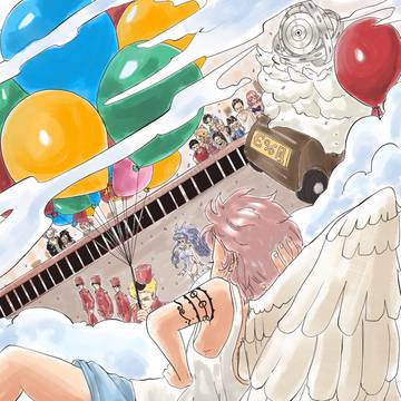 A parade from above