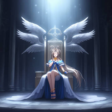 belldandy on her throne
