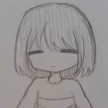 フリスク描きましたー（≧∇≦）ピクシブで初の投稿💖