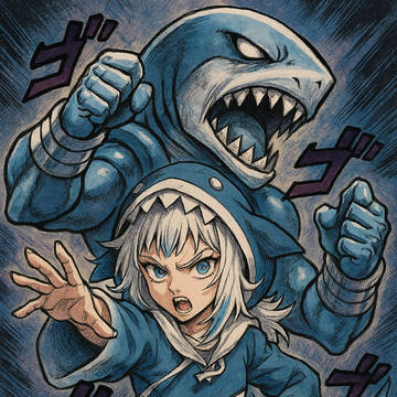 Gawr Gura Jojo style