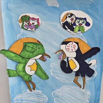 ケロロ鳥とタママ鳥の言い争い~!