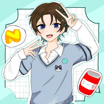 新ビジュ、うみにゃさん