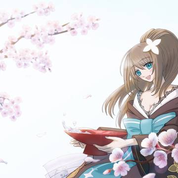 栗駒こまる企画衣装でお花見